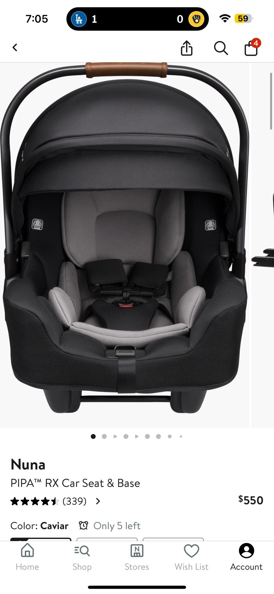 Nuna Pipa RX Car seat And Base