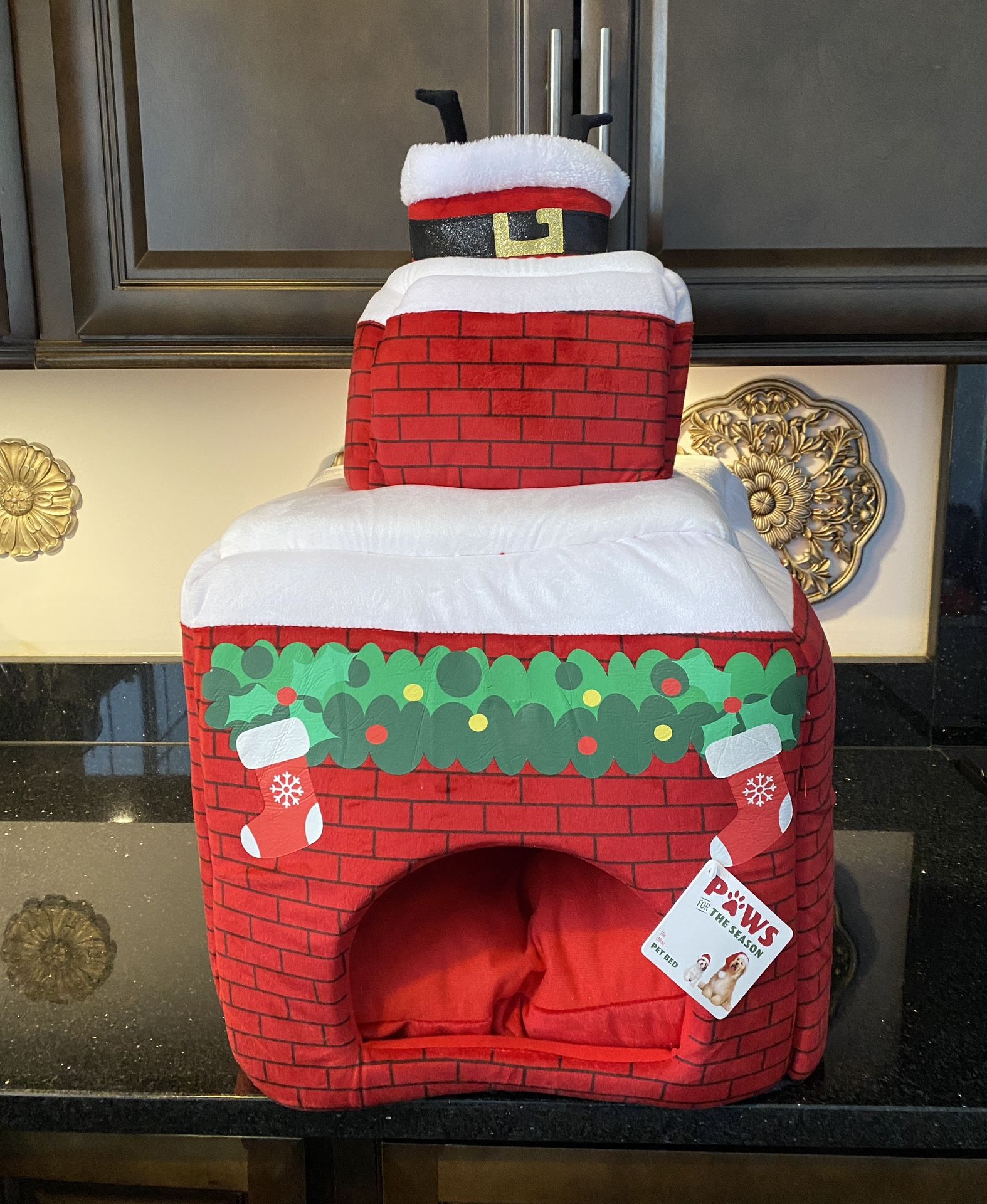 PAWS For The Season Pet Bed 16” x 16”