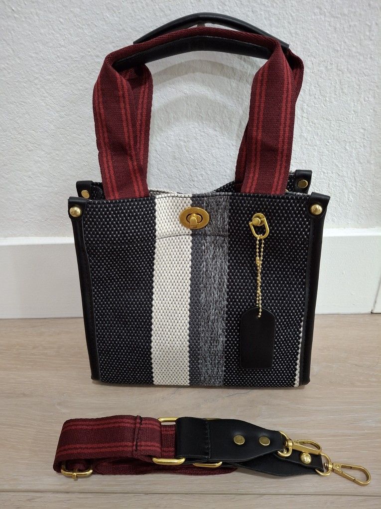 Stripe Tote Bag, with Stripe, New