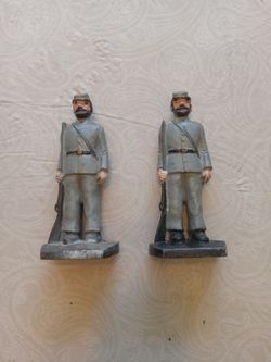 Confederate soldier bookends