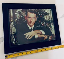 Frank Sinatra signed, autographed and framed photo with COA.
