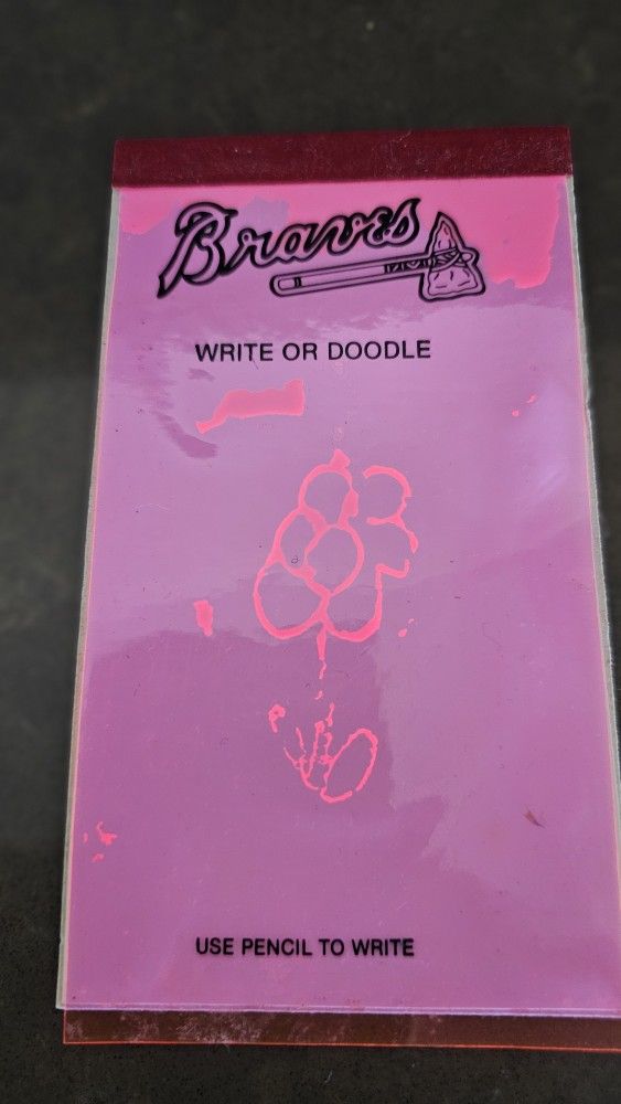 Braves Game Souvenir Doodle Board
