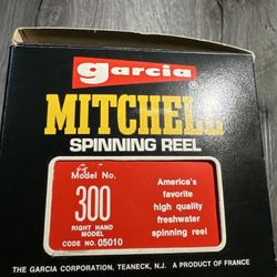 π£ Vintage Garcia Mitchell 300 Spinning Reel β Mint in Box β Made in France