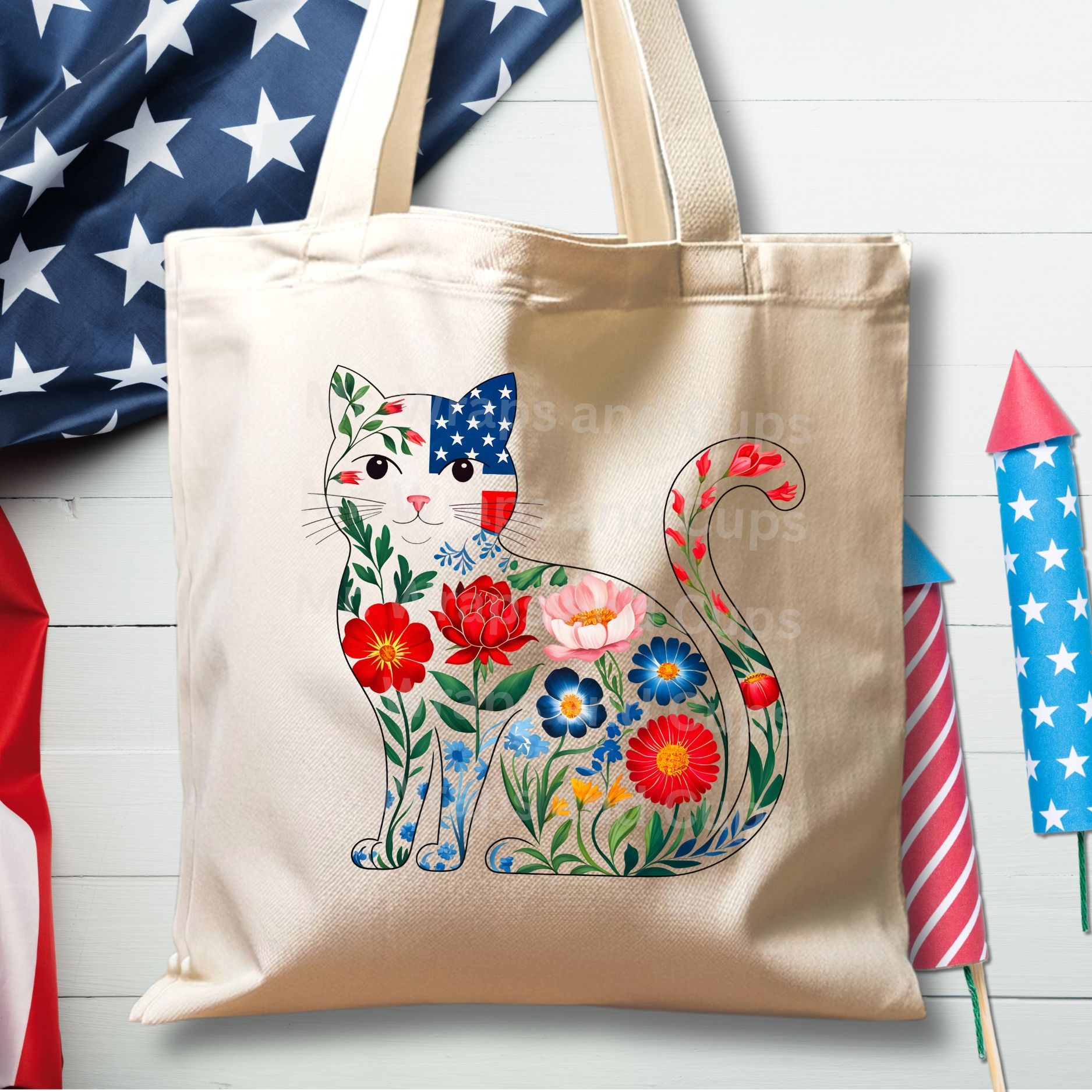4th Of July USA American Tote Bags