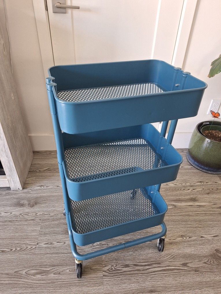 Like New Blue Utility Cart with wheels