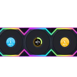 Lian Li bundle LCD Fans Wireless And 24pin Strimmer Wireless 