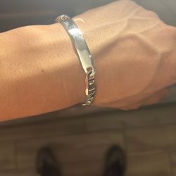 Silver Men Women Bracelet 