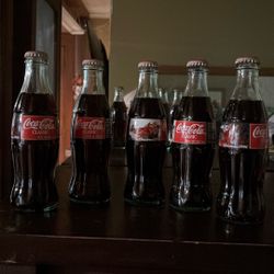 1996 Christmas Coke Bottles