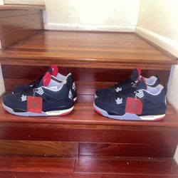 JORDAN BRED 4’s 