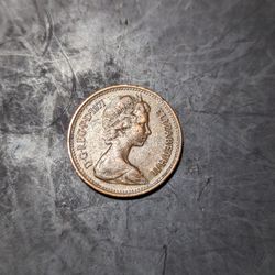 1971  New Penny Rare AU 1500