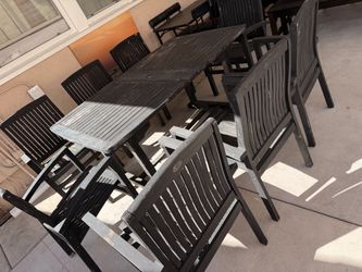 Patio teak set