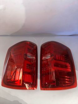 14-18 Chevy Silverado LED Red C-Bar Taillights Luces Traseras