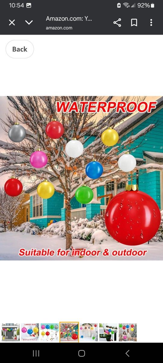 Christmas Inflatable Ornaments  - 10pcs 