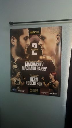 Islam makhachev vs Ian Garry fight poster