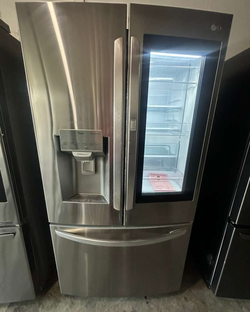 LG French Door Fridge w/ InstaView + Dispenser – Stainless, Counter‑Depth