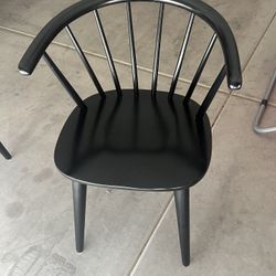 Black Wood Chairs 