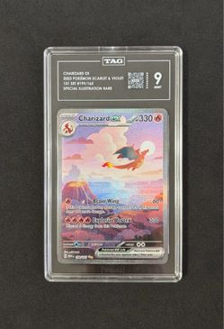 Charizard EX 199/165 Scarlet & Violet 151 Special Illustration Rare TAG 9