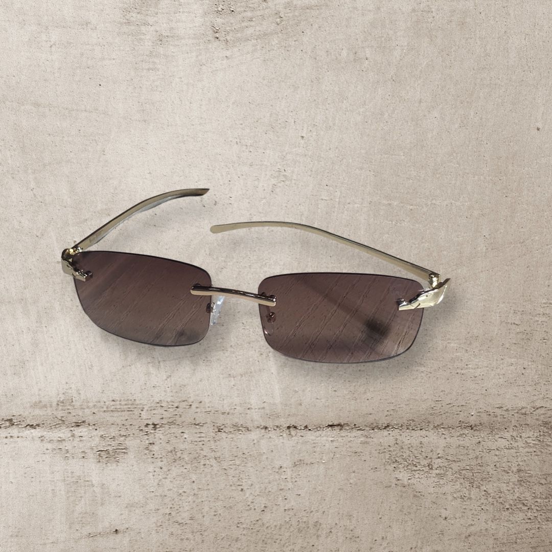 Elegant Eyeglasses with Matching Chain & Stylish Watch Set