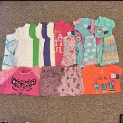 Girl Pjs Size 14-16 New With Tags Shirts Large Bra 34a New No Tags 