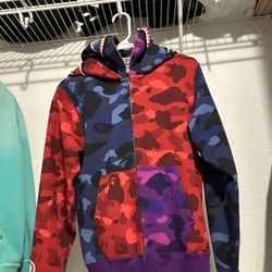 Bape Multicolor Double Zip