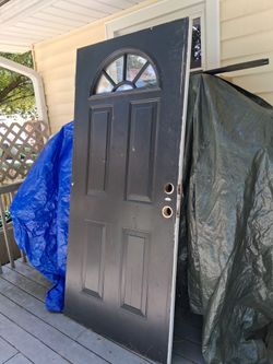 Kitchen - Exterior Door - 6-panels with Fanlight Window