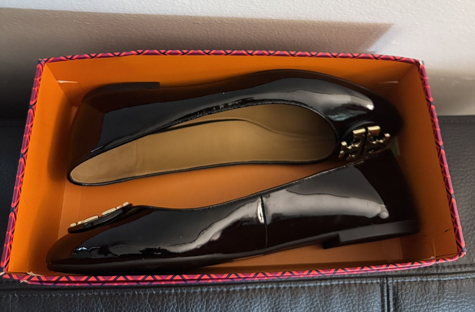 Tory Burch Claire Patent Leather Ballet Flat (Women’s size 10)