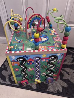 Wooden Activity Cube