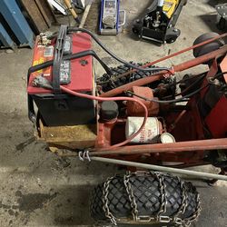 Gravely implement with mower and snowblower