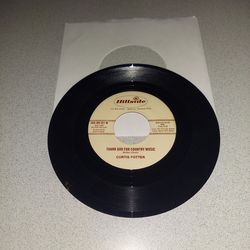 RARE VINTAGE CURTIS POTTER THANK GOD FOR COUNTRY MUSIC & SAN ANTONIO MEDLEY WITH DARREL MCCALL 45