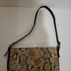 Jones New York Snake Skin Baguette Style Mini Bag