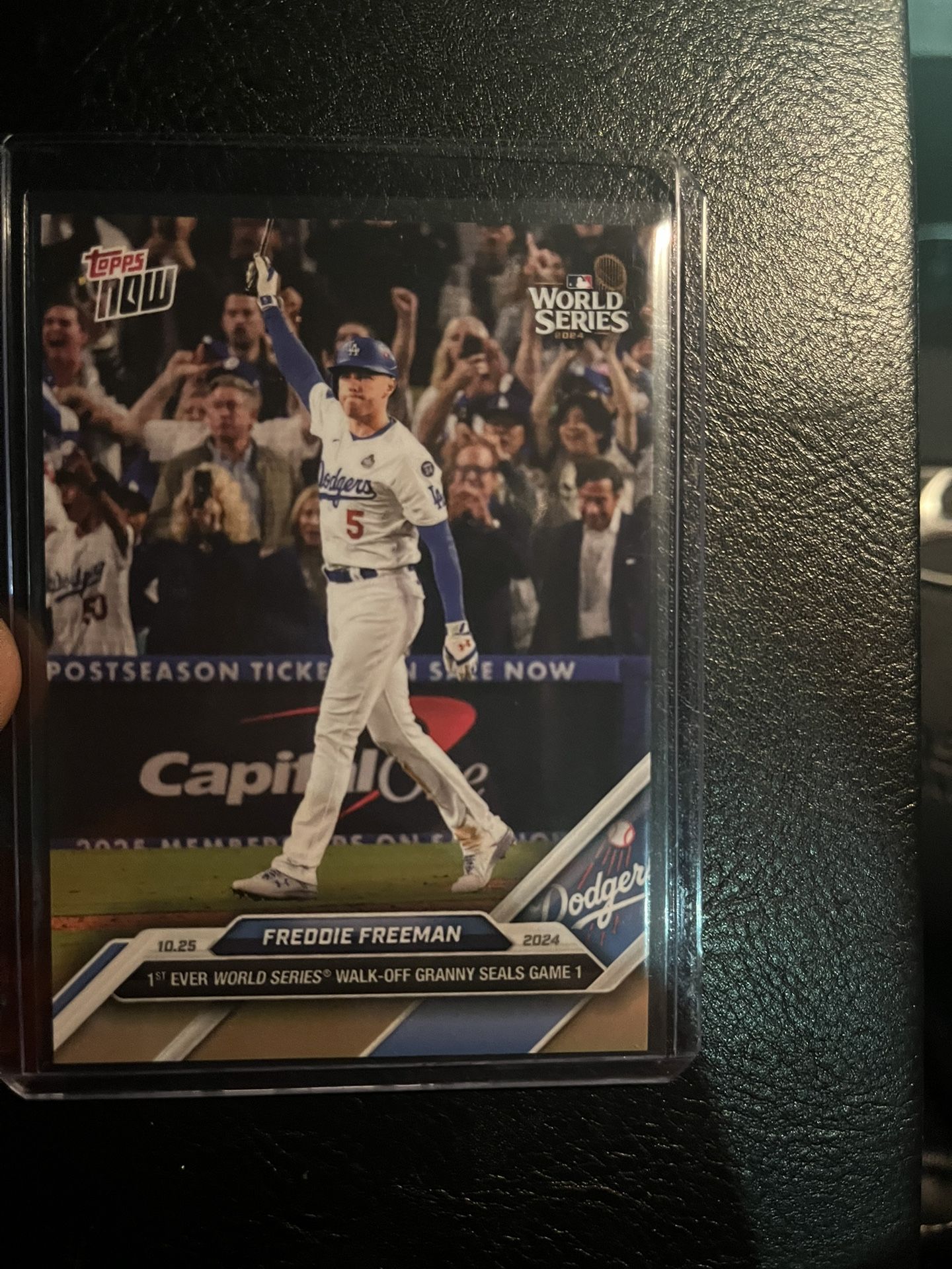Dodgers Freeman Grand slam Card Topps Now