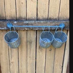 Unique Hanging Strawberry Planter With Three Live Plants