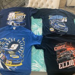 4 Chase Elliott T Shirts Large 