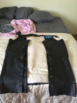 Eagle Leather woman motorcycle chaps.