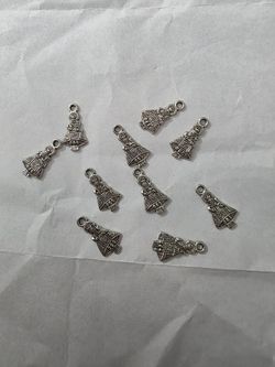 Antique Silver Teapot Charm Beads Set
