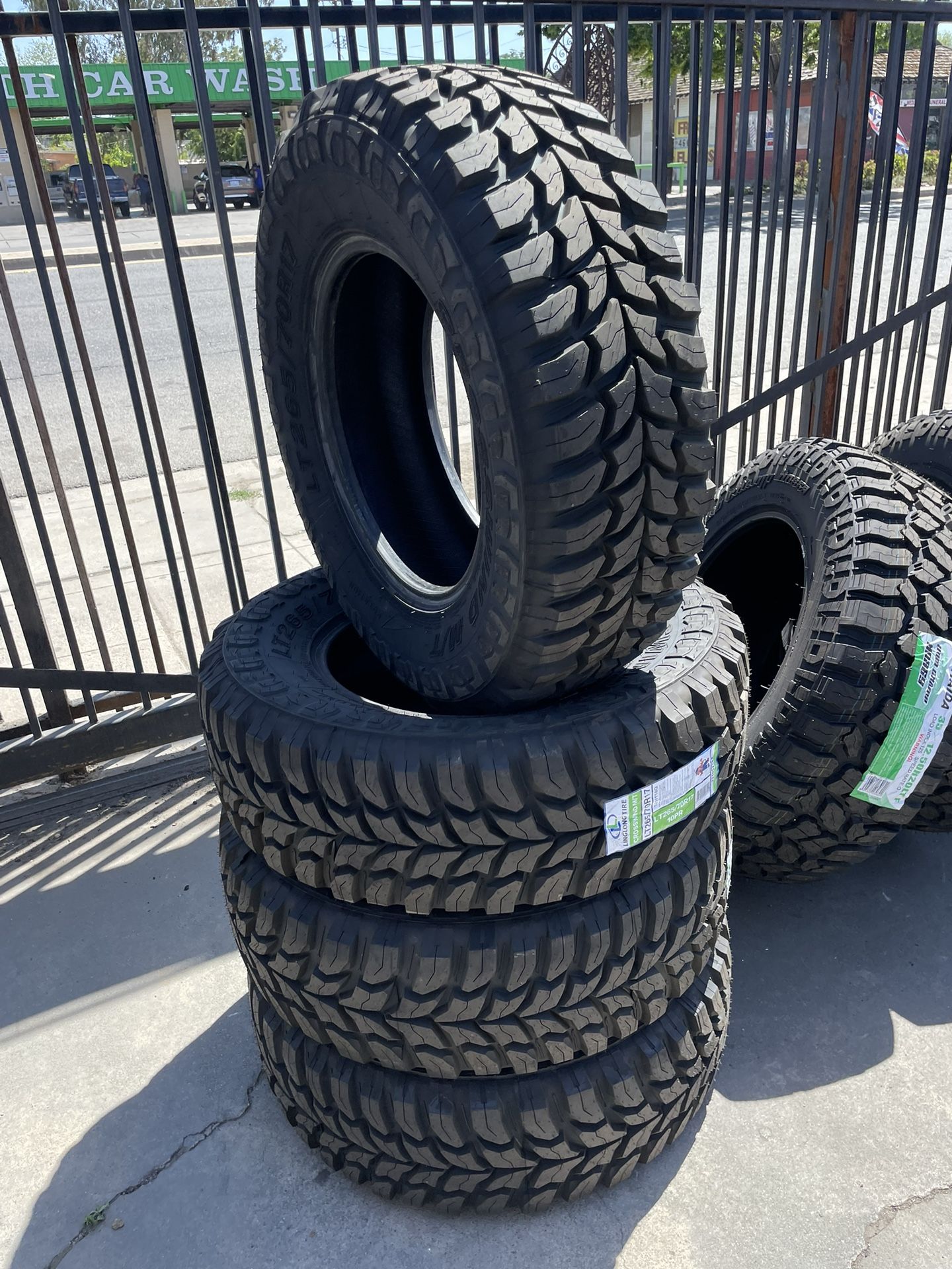 LT 285-70-17 Crosswimd Mud Terrain Tires (4) New Installed 10 Ply Load E-We Finance