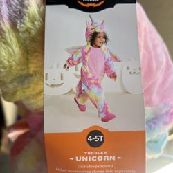 Unicorn Halloween Costume Size 4T/5T