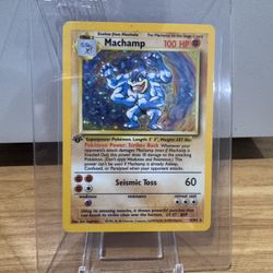 Vintage Pokemon 1st Edition Machamp