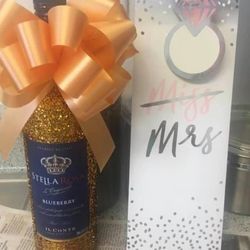 Glitter Wine Bottles