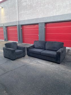 Delivery ~ Modern Gray Sofa Couch Set