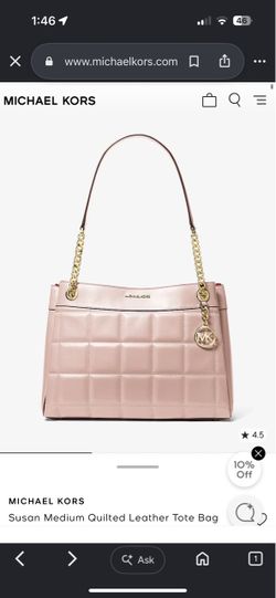 Michael Kors Susan Medium Quilted Leather Tote