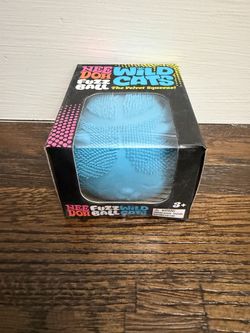 Nee Doh Fuzz Ball Wild Cats Velvet Squeeze Toy - PICK YOUR COLOR AND STYLE!