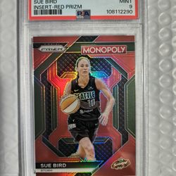 2024 Prizm Monopoly WNBA Sue Bird Insert Red Prizm #19 PSA 9 #68/99