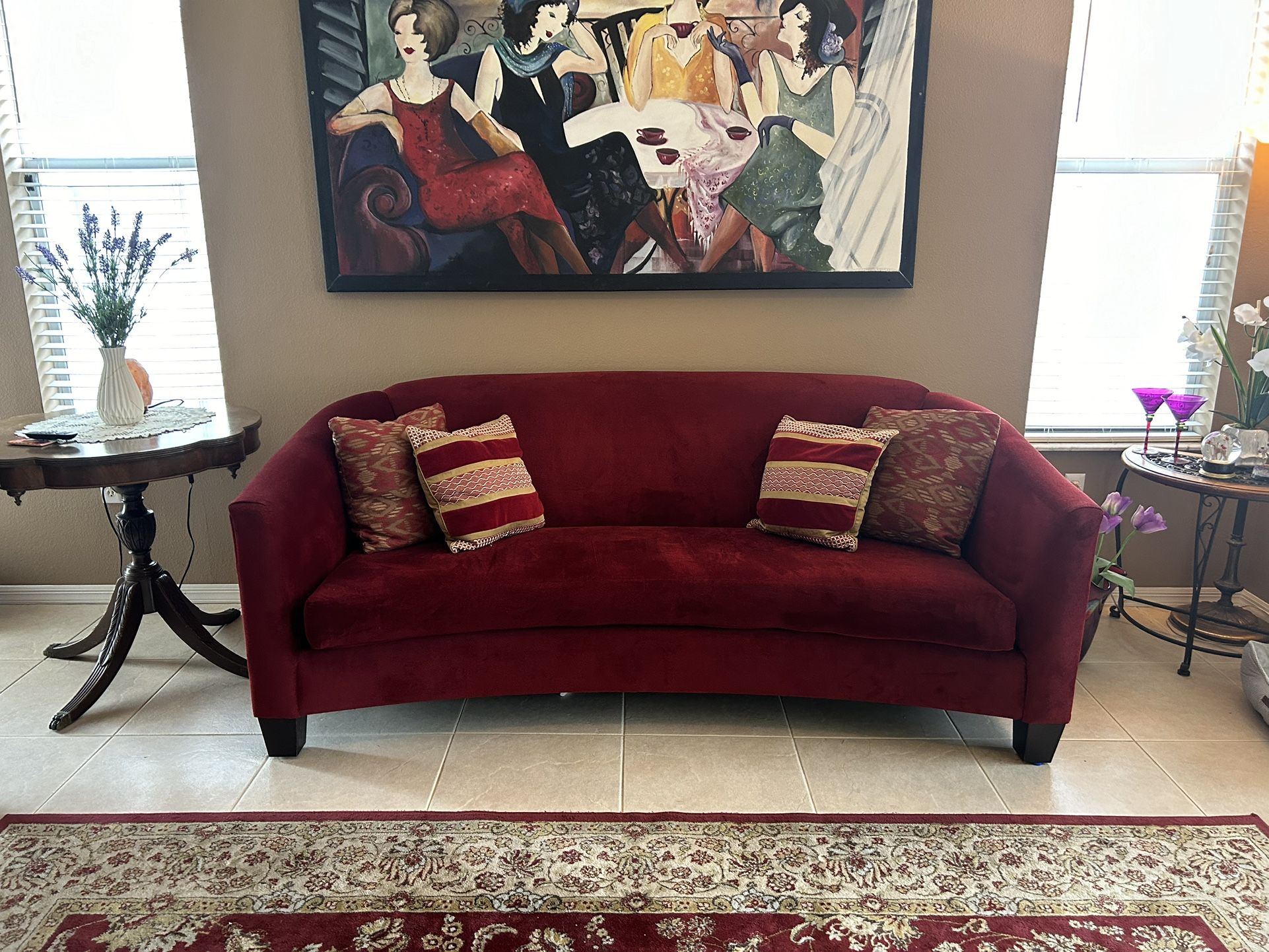 Beautiful Red Couch