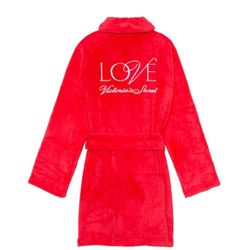 Victoria‘s Secret Love Logo Short Cozy Robe