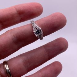 Emerald Diamond Engagement Ring (1.01 C.t) Cert!