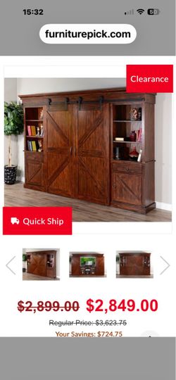 Barn Door Wall Unit-Santa Fe