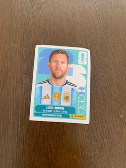 Messi panini card