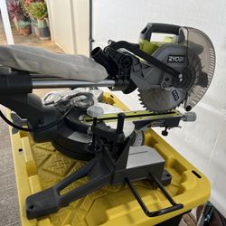 Ryobi 10” Sliding Compound Miter Saw w/ Quickstand & Quick Release Mounting Brackets