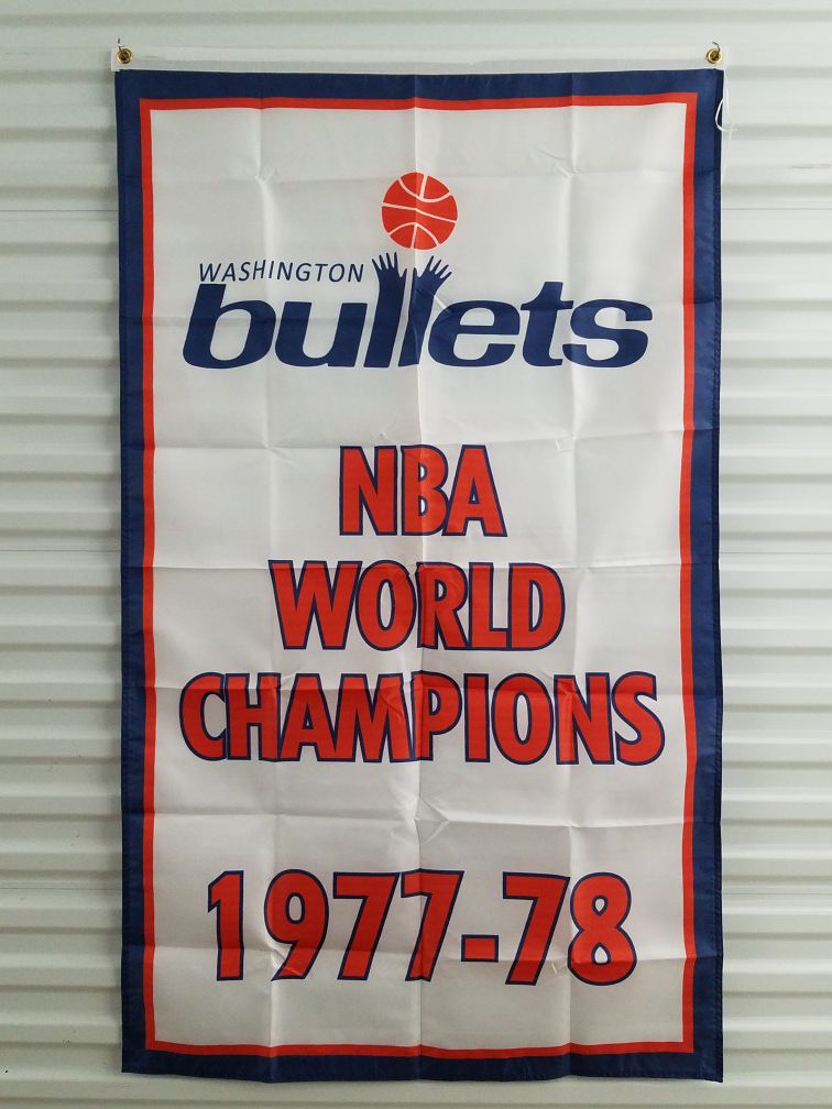 Washington Bullets NBA Championship Banner *NEW🔥SAME DAY SHIPPING!🔥
